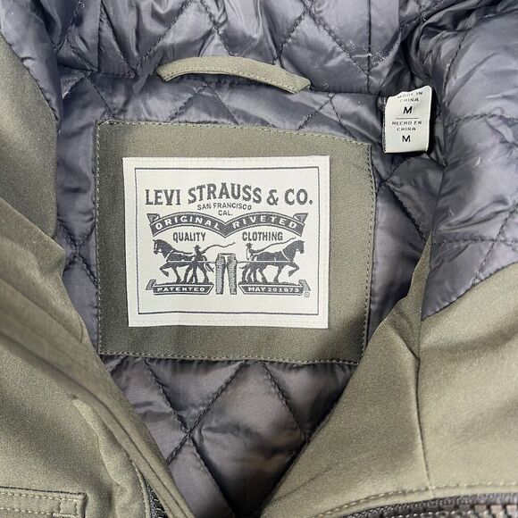 Levi's Olive Hooded Bomber Jacket - Picture 8 of 16